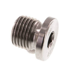 G 1/4'' Stainless steel Closing plug with Inner Hex 40 Bar