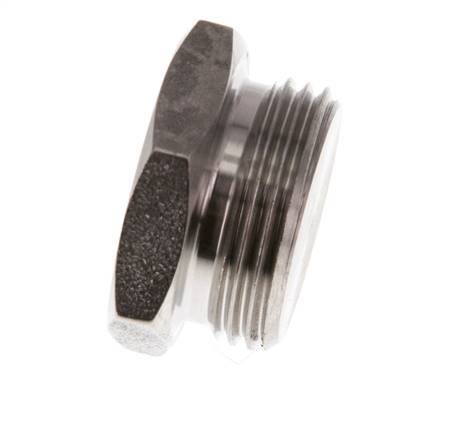 G 3/4'' RVS Plug met Buitenzeskant 40 Bar