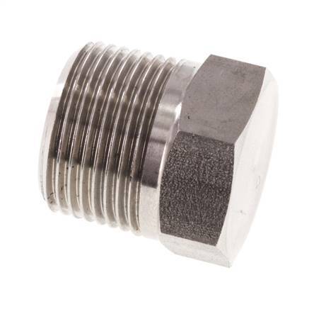 3/4'' NPT Buitendraad RVS Plug met Buitenzeskant 170 Bar