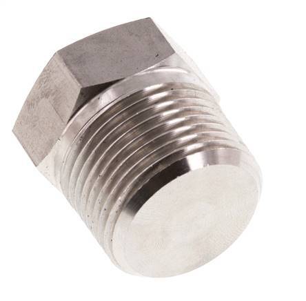3/4'' NPT Buitendraad RVS Plug met Buitenzeskant 170 Bar