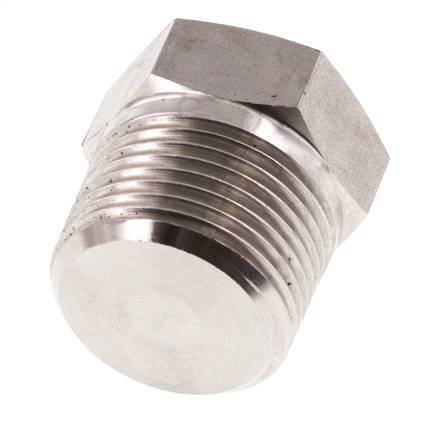 3/4'' NPT Buitendraad RVS Plug met Buitenzeskant 170 Bar