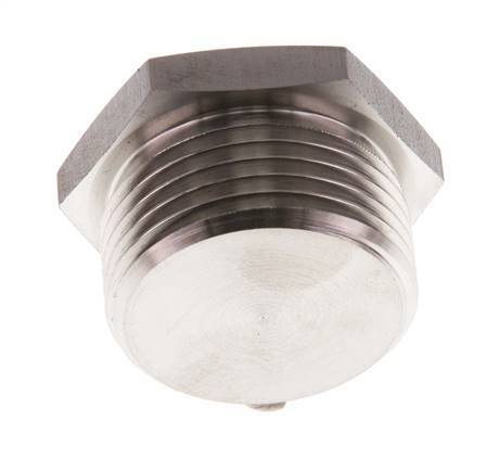 G 1'' RVS Plug met Buitenzeskant 40 Bar