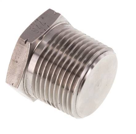 1'' NPT Buitendraad RVS Plug met Buitenzeskant 140 Bar