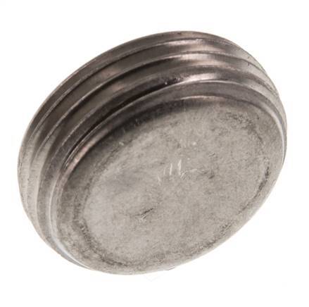 1'' RVS Plug met Binnenzeskant zonder kraag 40 Bar