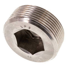 1 1/2'' RVS Plug met Binnenzeskant zonder kraag 40 Bar