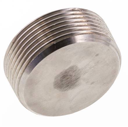 1 1/2'' RVS Plug met Binnenzeskant zonder kraag 40 Bar