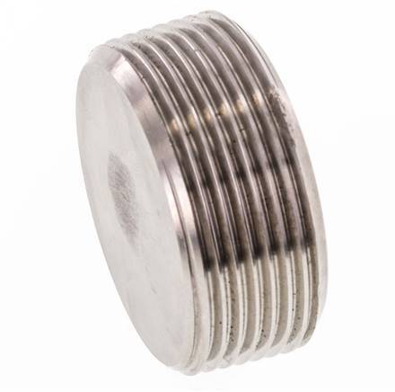 1 1/2'' RVS Plug met Binnenzeskant zonder kraag 40 Bar