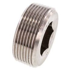 1 1/2'' RVS Plug met Binnenzeskant zonder kraag 40 Bar