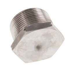1 1/4'' NPT Male Stainless steel Closing plug with Outer Hex 80 Bar