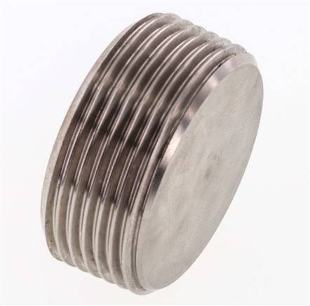 1 1/4'' RVS Plug met Binnenzeskant zonder kraag 40 Bar