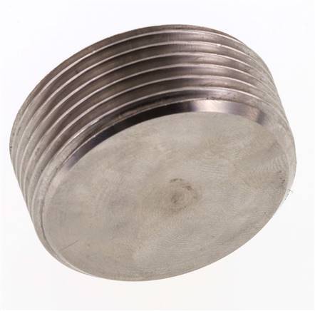 1 1/4'' RVS Plug met Binnenzeskant zonder kraag 40 Bar