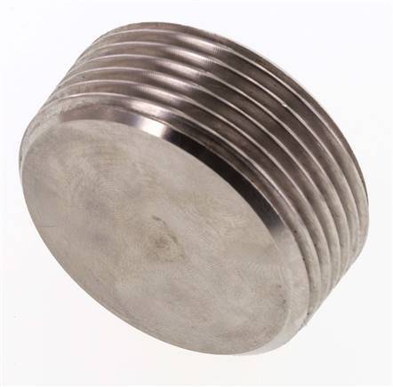 1 1/4'' RVS Plug met Binnenzeskant zonder kraag 40 Bar