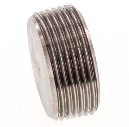 1 1/4'' RVS Plug met Binnenzeskant zonder kraag 40 Bar