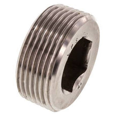 1 1/4'' RVS Plug met Binnenzeskant zonder kraag 40 Bar