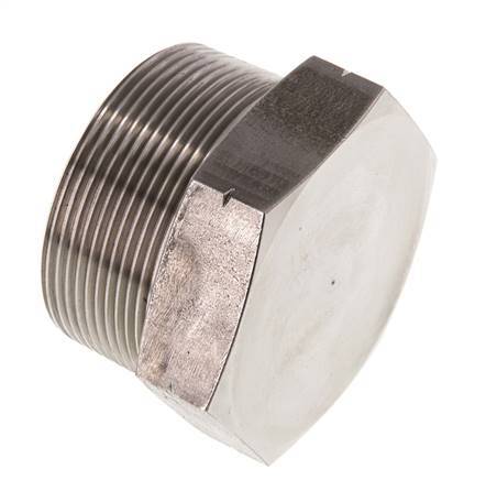 2'' NPT Buitendraad RVS Plug met Buitenzeskant 70 Bar