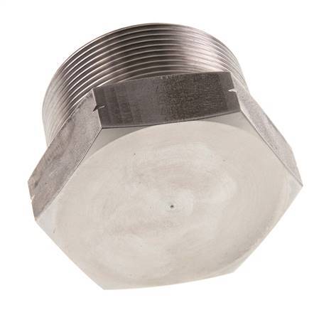 2'' NPT Buitendraad RVS Plug met Buitenzeskant 70 Bar