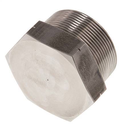2'' NPT Buitendraad RVS Plug met Buitenzeskant 70 Bar