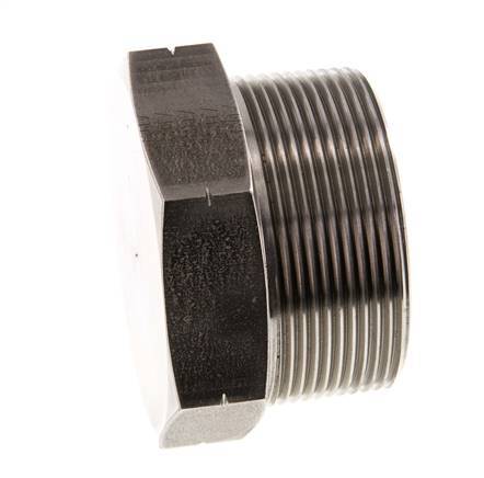 2'' NPT Buitendraad RVS Plug met Buitenzeskant 70 Bar