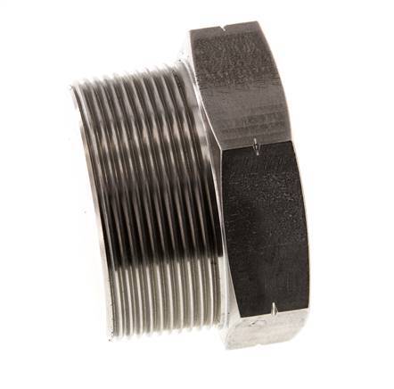 2'' NPT Buitendraad RVS Plug met Buitenzeskant 70 Bar