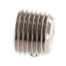 M10x1 RVS Plug met Binnenzeskant zonder kraag (Conisch) 40 Bar