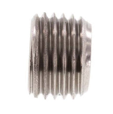 M14x1.5 RVS Plug met Binnenzeskant zonder kraag (Conisch) 40 Bar