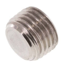 M14x1.5 RVS Plug met Binnenzeskant zonder kraag (Conisch) 40 Bar
