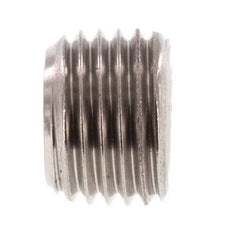 M14x1.5 RVS Plug met Binnenzeskant zonder kraag (Conisch) 40 Bar