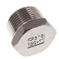 1'' NPT Buitendraad RVS Plug met Buitenzeskant 16 Bar