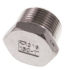 1'' NPT Buitendraad RVS Plug met Buitenzeskant 16 Bar