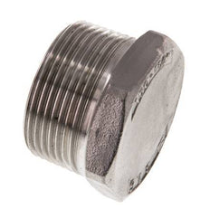 1 1/4'' NPT Buitendraad RVS Plug met Buitenzeskant 16 Bar