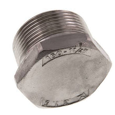 1 1/4'' NPT Buitendraad RVS Plug met Buitenzeskant 16 Bar