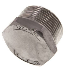 1 1/4'' NPT Buitendraad RVS Plug met Buitenzeskant 16 Bar