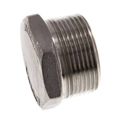 1 1/4'' NPT Buitendraad RVS Plug met Buitenzeskant 16 Bar