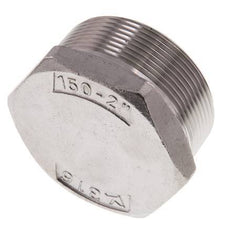 2'' NPT Buitendraad RVS Plug met Buitenzeskant 16 Bar