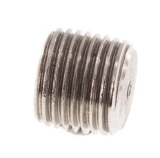 G 1/8'' RVS Plug met Binnenzeskant zonder kraag 40 Bar