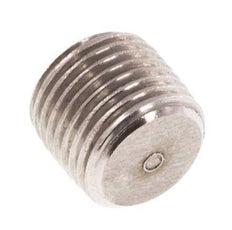 G 1/8'' RVS Plug met Binnenzeskant zonder kraag 40 Bar