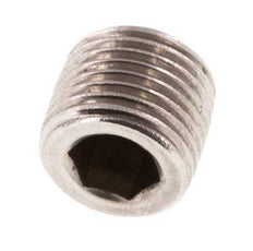 G 1/8'' RVS Plug met Binnenzeskant zonder kraag 40 Bar