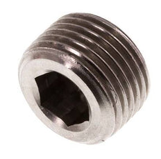 G 3/8'' RVS Plug met Binnenzeskant zonder kraag 40 Bar