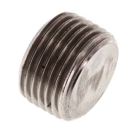G 3/8'' RVS Plug met Binnenzeskant zonder kraag 40 Bar