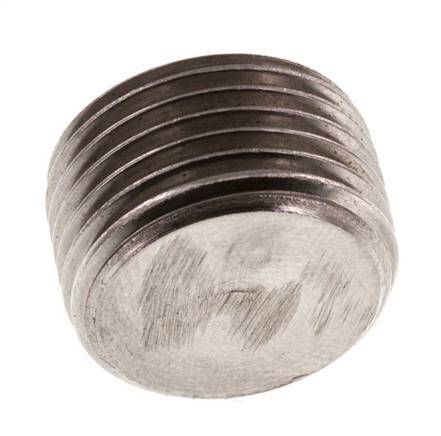 G 3/8'' RVS Plug met Binnenzeskant zonder kraag 40 Bar