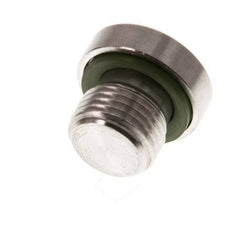 G 1/8'' Buitendraad RVS Plug met Binnenzeskant en FKM Afdichting 400 Bar