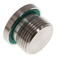 G 3/4'' Buitendraad RVS Plug met Binnenzeskant en FKM Afdichting 400 Bar