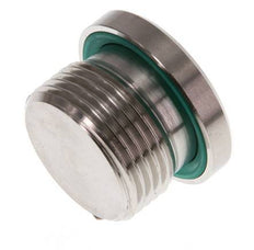 G 3/4'' Buitendraad RVS Plug met Binnenzeskant en FKM Afdichting 400 Bar