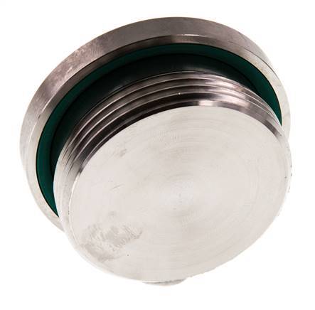 G 1 1/2'' Buitendraad RVS Plug met Binnenzeskant en FKM Afdichting 250 Bar