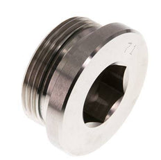 G 1 1/4'' Buitendraad RVS Plug met Binnenzeskant en FKM Afdichting 250 Bar