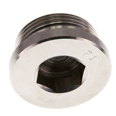 G 1 1/4'' Buitendraad RVS Plug met Binnenzeskant en FKM Afdichting 250 Bar