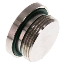 G 1 1/4'' Buitendraad RVS Plug met Binnenzeskant en FKM Afdichting 250 Bar