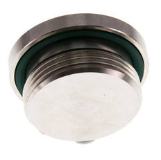 G 1 1/4'' Buitendraad RVS Plug met Binnenzeskant en FKM Afdichting 250 Bar