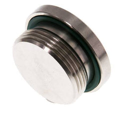 G 1 1/4'' Buitendraad RVS Plug met Binnenzeskant en FKM Afdichting 250 Bar