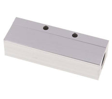 2xG 1/2'' x 3xG 1/4'' Aluminium Verdeelblok Eenzijdig 16 Bar